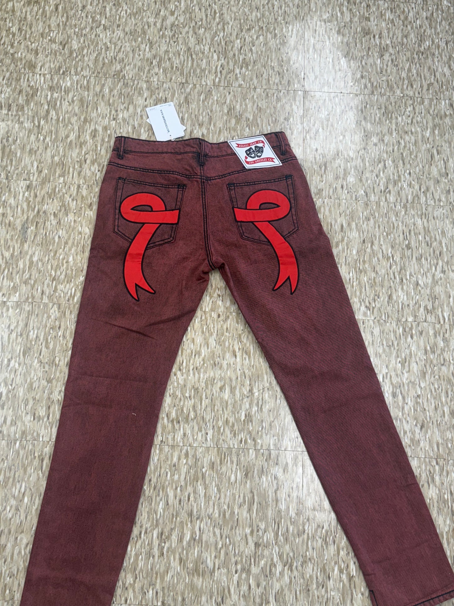 ASAALI 38 red jeans