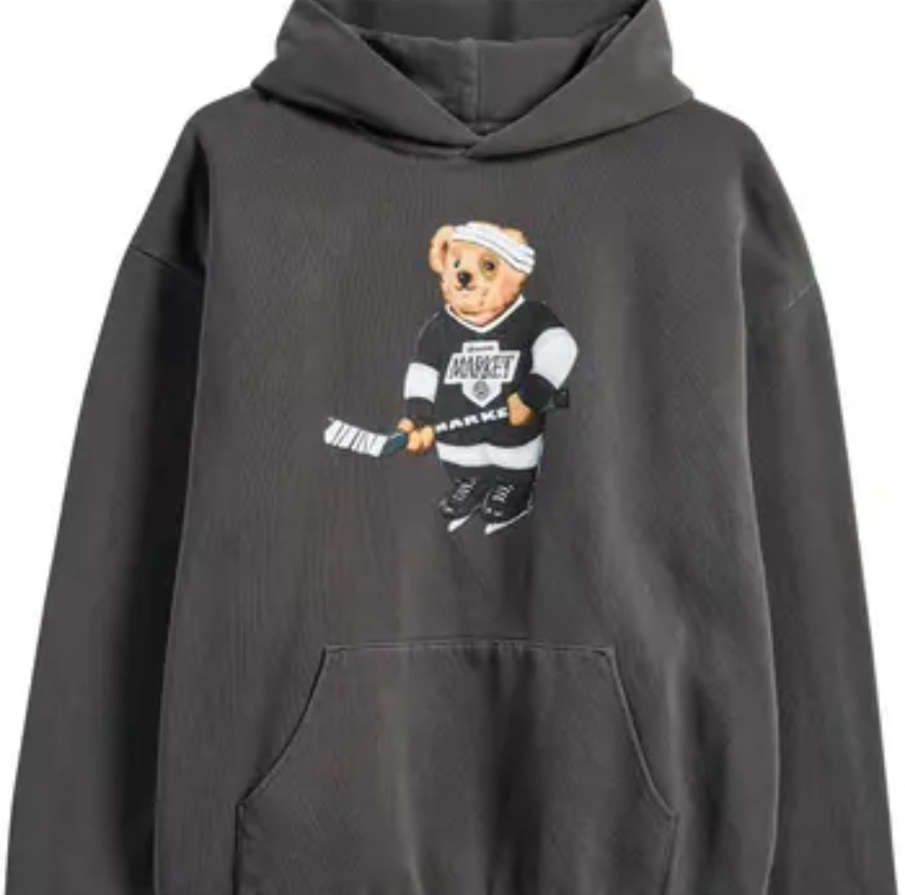 Market Hockey Bear Hoodie M