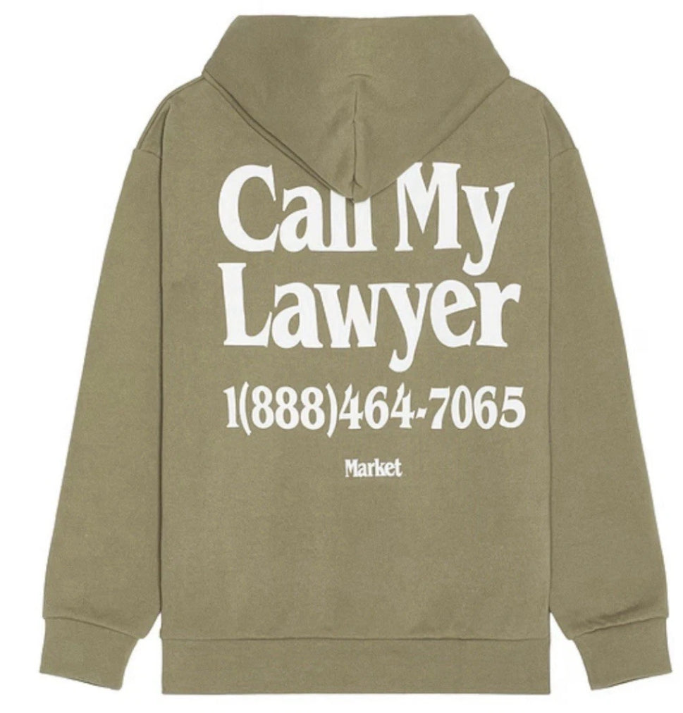 Market Call My Lawyer Hoodie Small