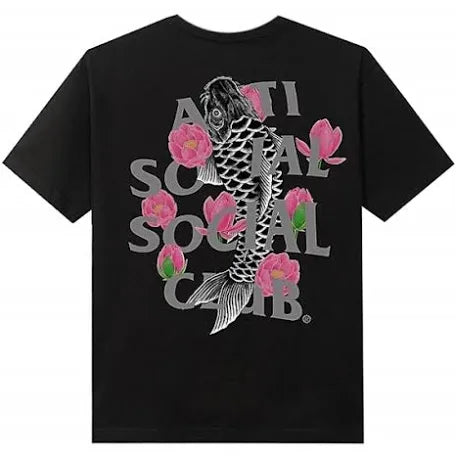 Anti social| black koi fish x size Xlarge