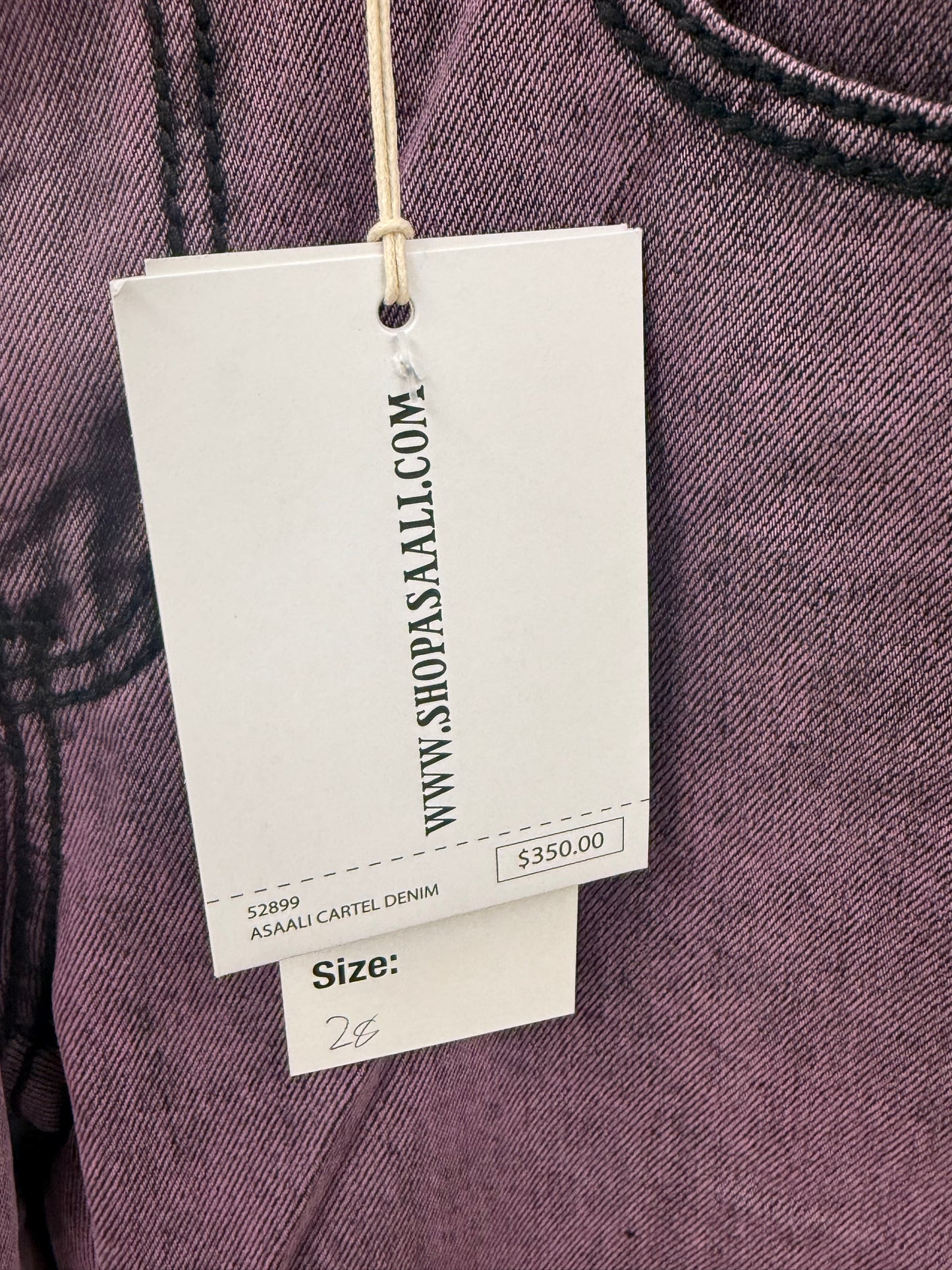 ASAALI purple jeans size 38