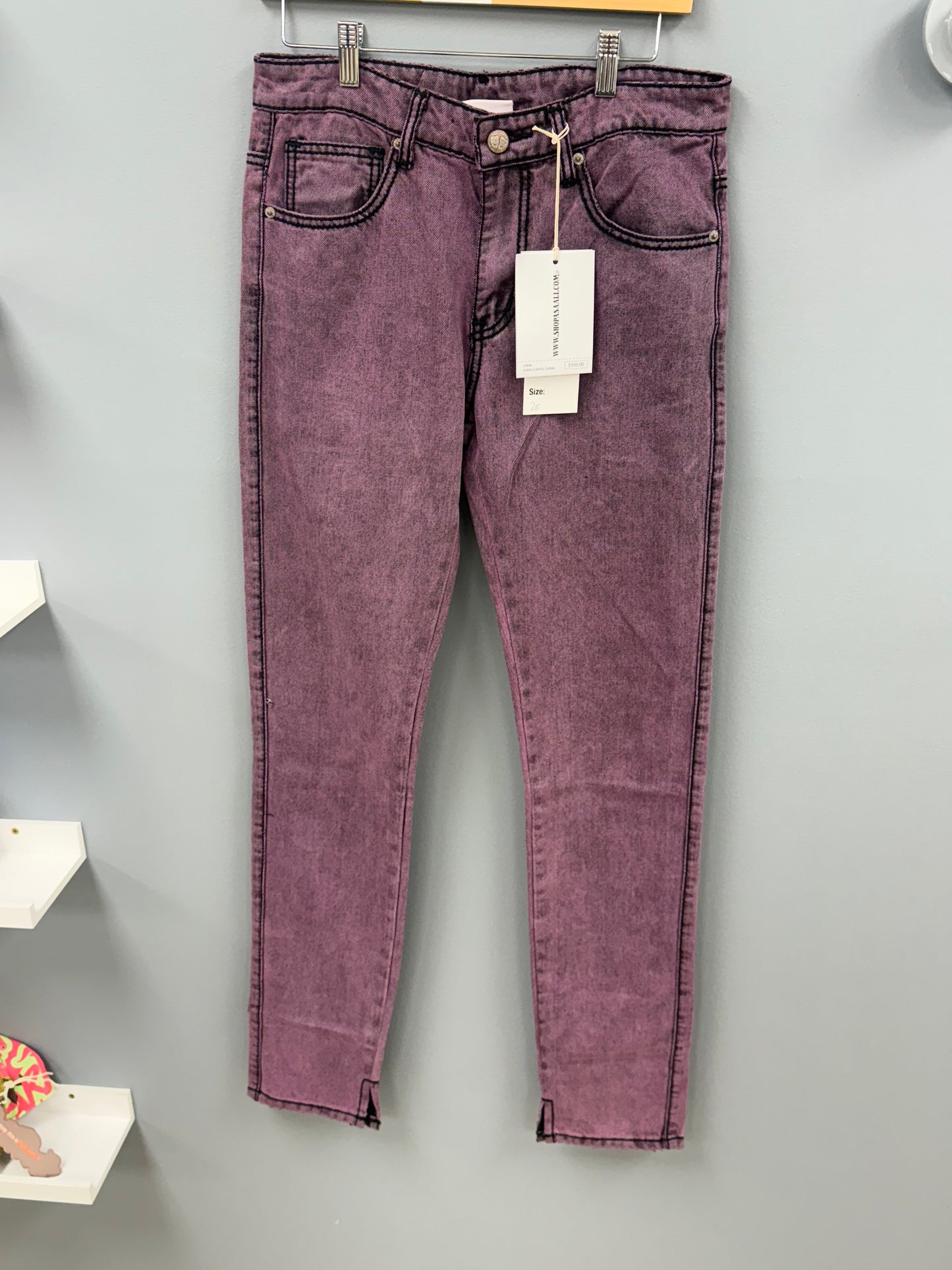ASAALI purple jeans size 38