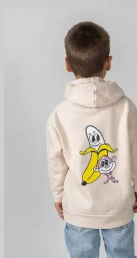 Bananas Monkey Ice Pink Hoodie 6T