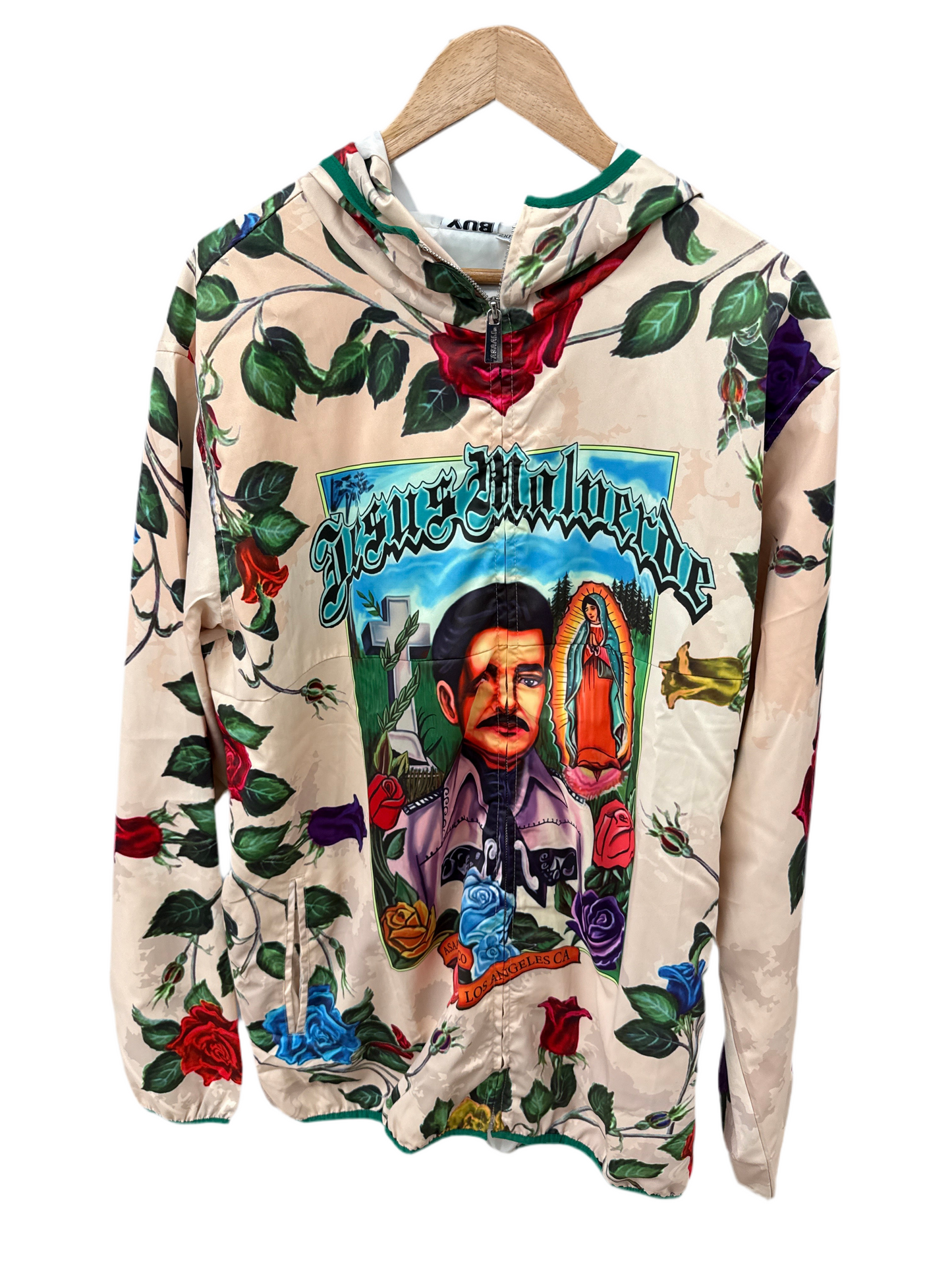 Asaali Jesus Cream Windbreaker Size S