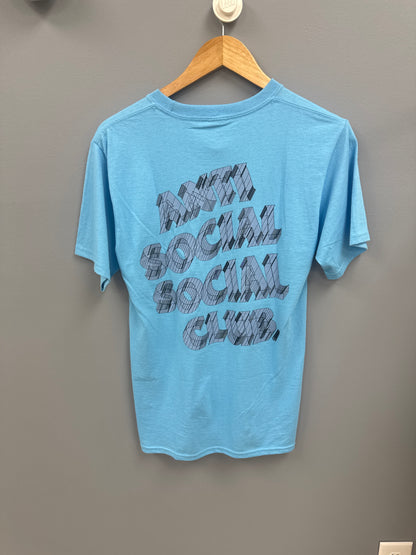ASSC blue/pink tee size small