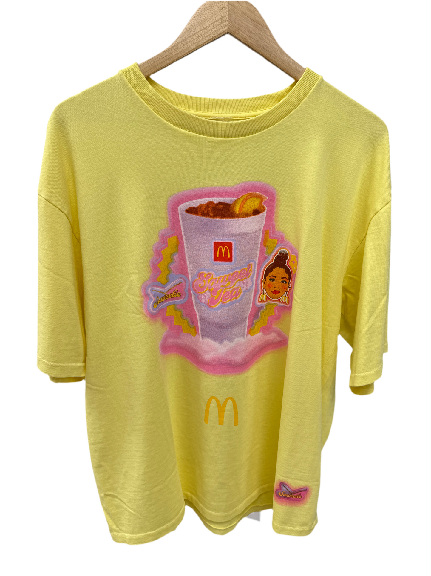 McDonald’s Saweet Tea Yellow T-Shirt Size S