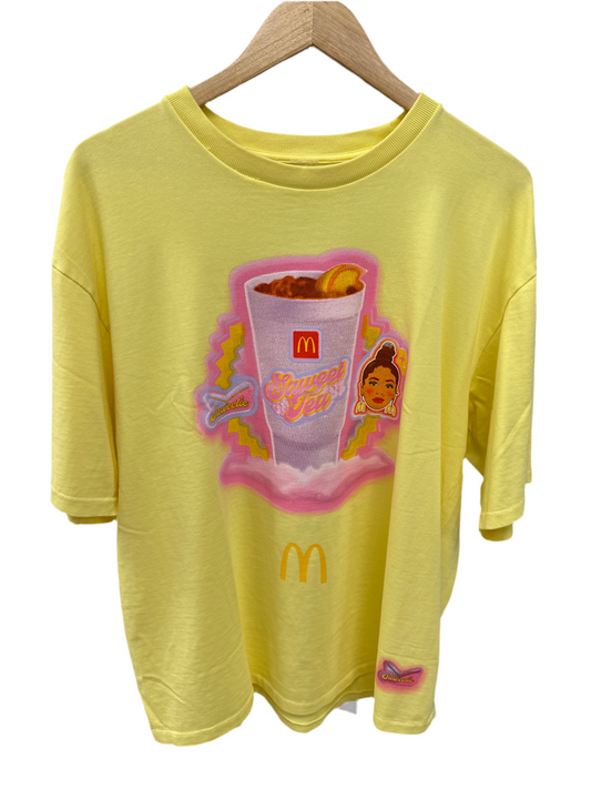 McDonald’s Saweet Tea Yellow T-Shirt Size L