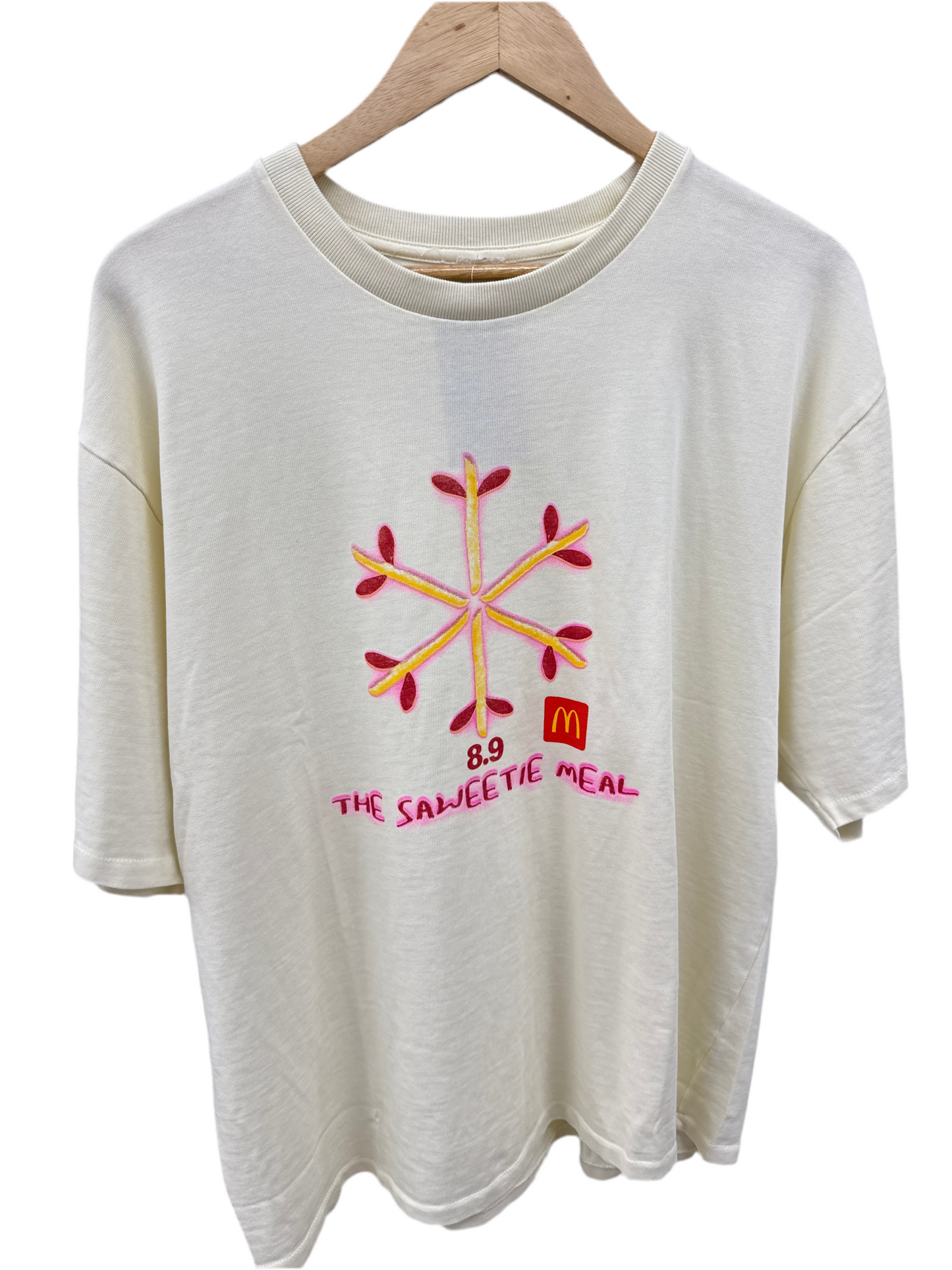 The Saweetie Meal Cream T-Shirt Size M