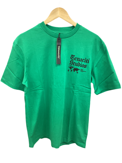 Green TENACITI Fortune Favors Tee Size S