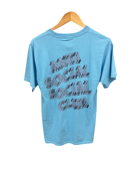 ASSC blue/pink tee size small