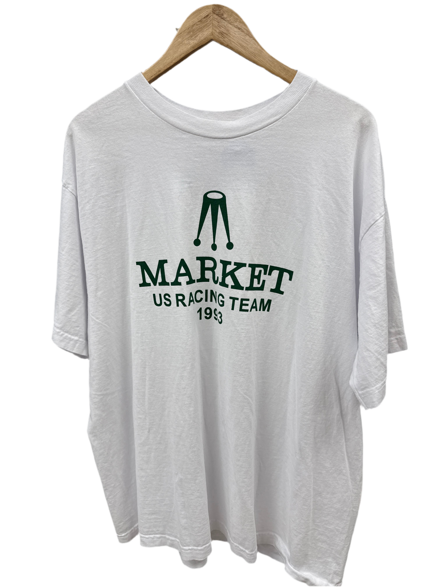 Market US Racing White T-Shirt Size XL