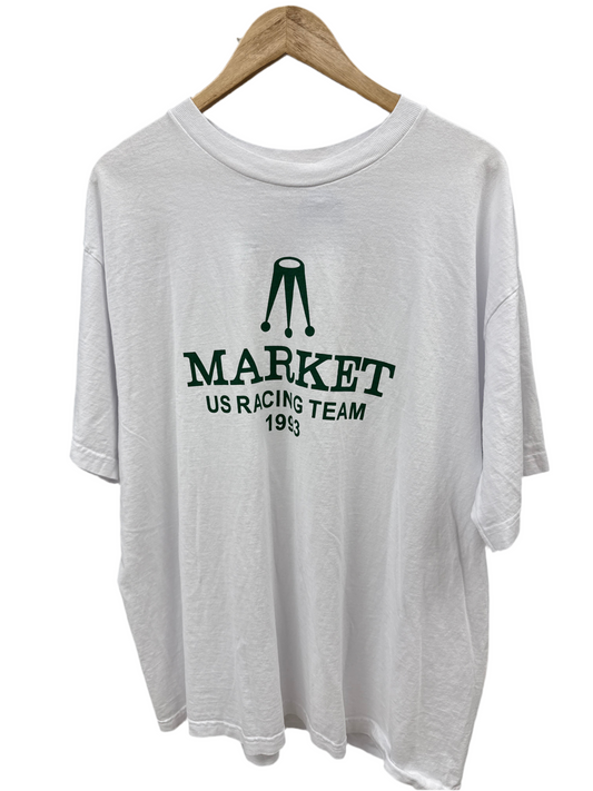 Market US Racing White T-Shirt Size XL