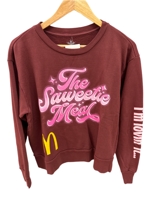 Maroon Sweetie X McDonald’s Crewneck Size S