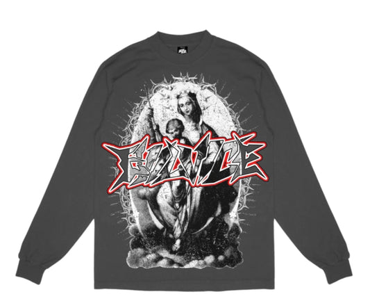 Evil vice Mary Grey Long Sleeve 2xl