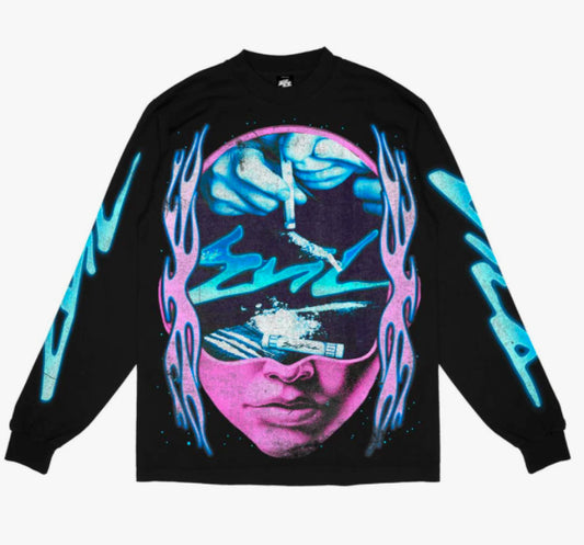 Evil Vice Nose Dust Black Long Sleeve Size L