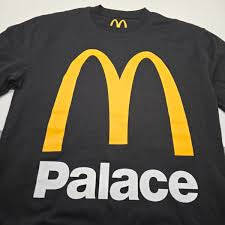 Palace x McDonalds Black Tee Size Small