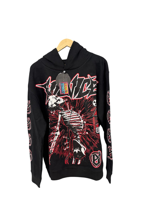 Evil Vice Red Bones Hoodie Large