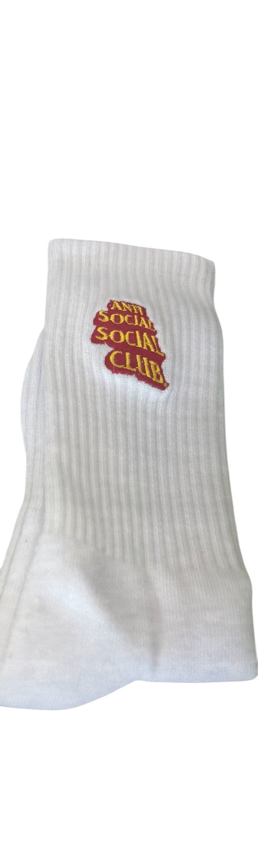 Anti socks white yellow