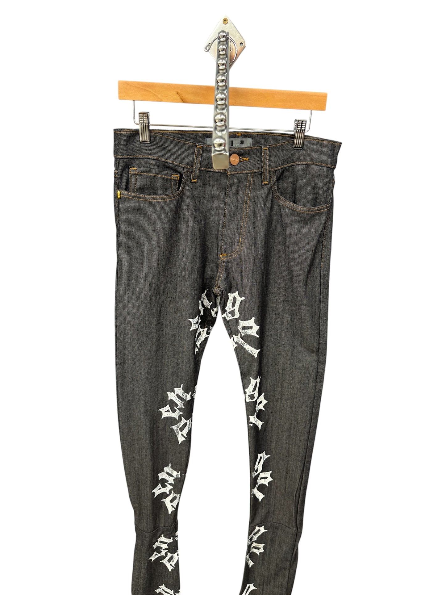 Golden La size 28 white circles